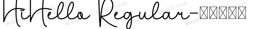 HiHello Regular字体转换